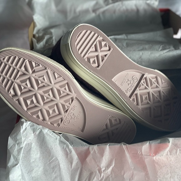 CONVERSE Chuck Taylor Fuzzy High Top Sneaker NWT - Picture 8 of 10